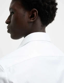 Slim Fit Luxury Cotton Twill Shirt