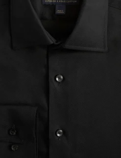 Slim Fit Luxury Cotton Twill Shirt