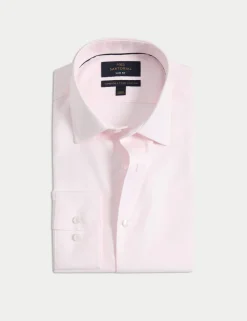 Slim Fit Luxury Cotton Twill Shirt
