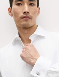Slim Fit Luxury Pure Cotton Twill Shirt