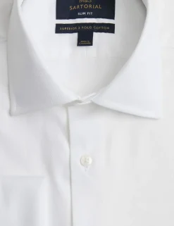Slim Fit Luxury Pure Cotton Twill Shirt