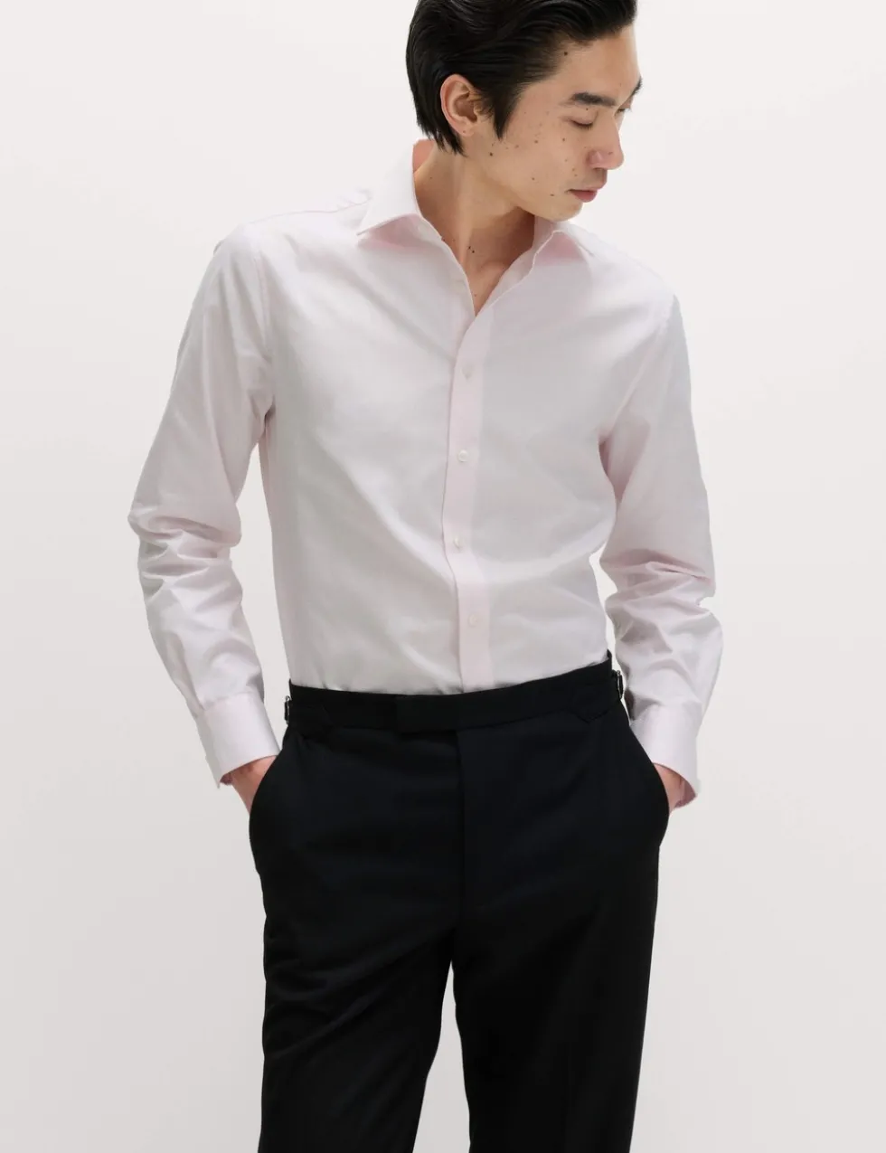 Slim Fit Luxury Pure Cotton Textured Shirt