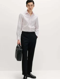 Slim Fit Luxury Pure Cotton Textured Shirt