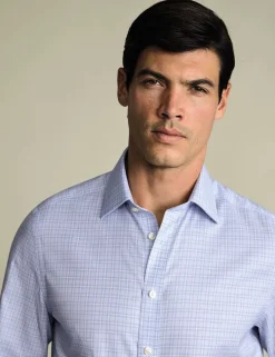 Slim Fit Non Iron Check Twill Shirt