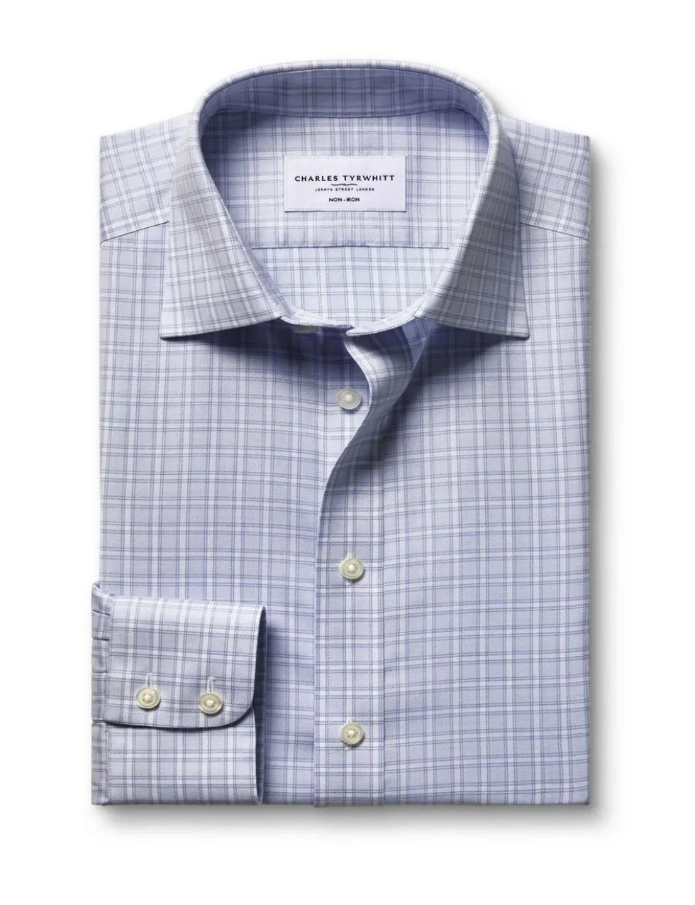 Slim Fit Non Iron Check Twill Shirt