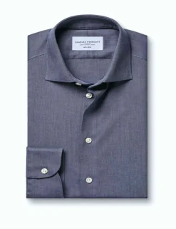 Slim Fit Non Iron Cotton Rich Shirt