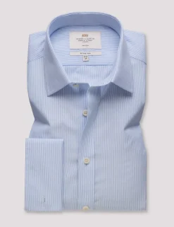 Slim Fit Non Iron Pure Cotton Striped Shirt