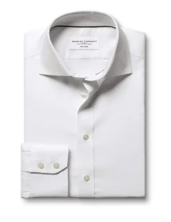 Slim Fit Non Iron Pure Cotton Textured Shirt