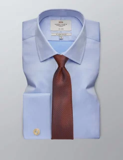 Slim Fit Non Iron Pure Cotton Twill Shirt