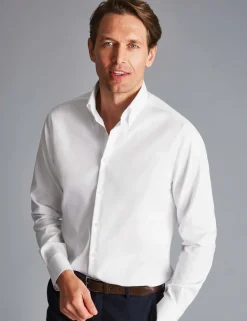 Slim Fit Non Iron Pure Cotton Oxford Shirt