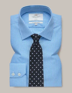 Slim Fit Non Iron Pure Cotton Gingham Shirt