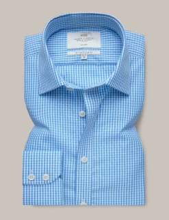 Slim Fit Non Iron Pure Cotton Gingham Shirt