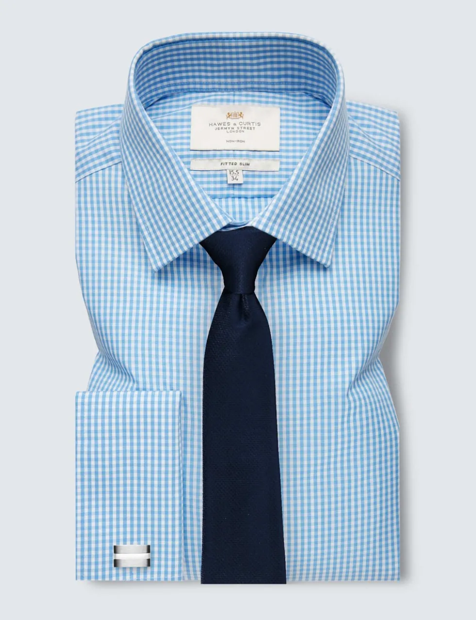 Slim Fit Non Iron Pure Cotton Gingham Shirt