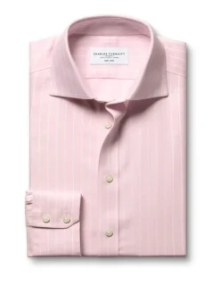 Slim Fit Non Iron Pure Cotton Striped Shirt