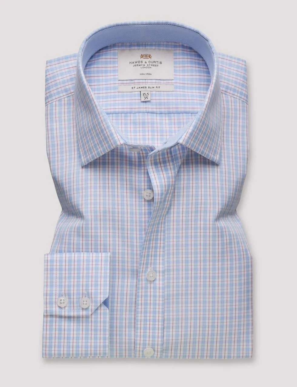 Slim Fit Non Iron Pure Cotton Check Shirt