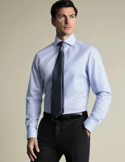 Slim Fit Non Iron Pure Cotton Striped Shirt