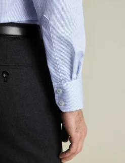 Slim Fit Non Iron Pure Cotton Striped Shirt