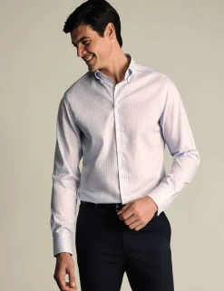 Slim Fit Non Iron Pure Cotton Check Shirt
