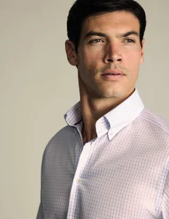 Slim Fit Non Iron Pure Cotton Check Shirt