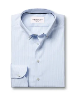 Slim Fit Non Iron Pure Cotton Striped Shirt