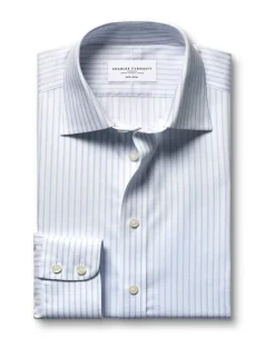 Slim Fit Non Iron Pure Cotton Striped Shirt