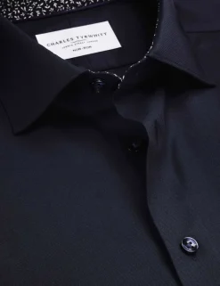 Slim Fit Non Iron Pure Cotton Floral Shirt