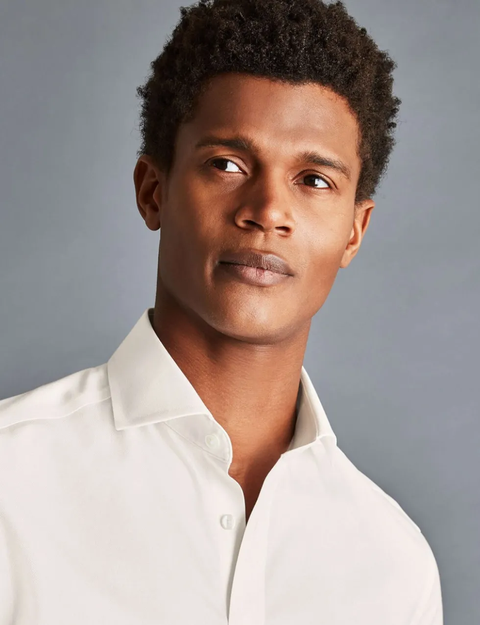 Slim Fit Non Iron Pure Cotton Twill Shirt