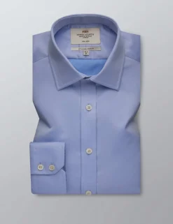 Slim Fit Non Iron Pure Cotton Twill Shirt