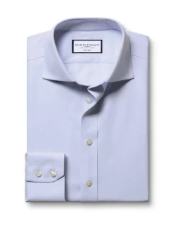 Slim Fit Non Iron Pure Cotton Twill Shirt