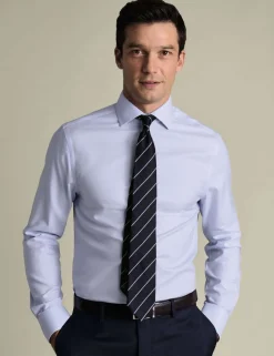 Slim Fit Non Iron Pure Cotton Twill Shirt