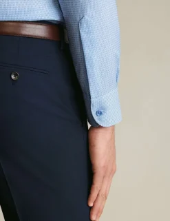 Slim Fit Non Iron Pure Cotton Textured Shirt