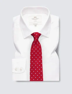 Slim Fit Non Iron Pure Cotton Twill Shirt