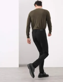 Slim Fit Performance Twill 5 Pocket Trousers