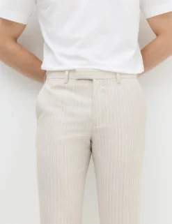 Slim Fit Pinstripe Suit Trousers