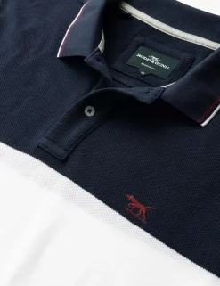 Slim Fit Pure Cotton Colour Block Polo Shirt