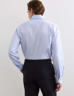 Slim Fit Pure Cotton Luxury Textured Shirt
