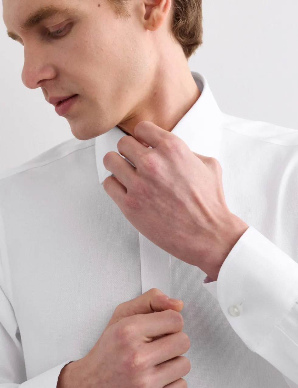 Slim Fit Pure Cotton Luxury Textured Shirt