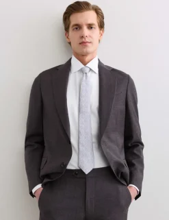 Slim Fit Pure Cotton Luxury Textured Shirt