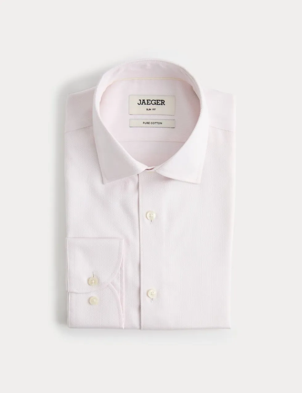 Slim Fit Pure Cotton Luxury Textured Shirt