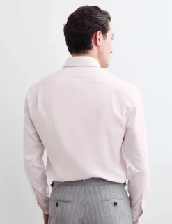 Slim Fit Pure Cotton Luxury Textured Shirt