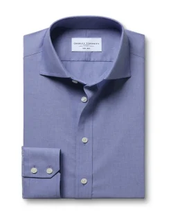 Slim Fit Pure Cotton Non Iron Poplin Shirt