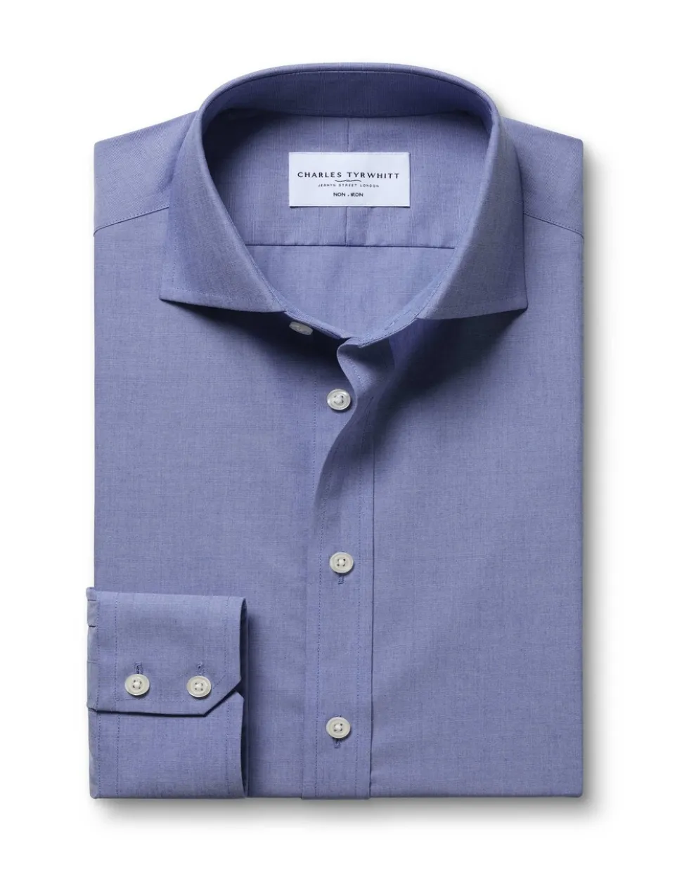 Slim Fit Pure Cotton Non Iron Poplin Shirt