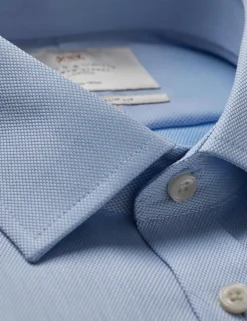 Slim Fit Pure Cotton Pique Shirt