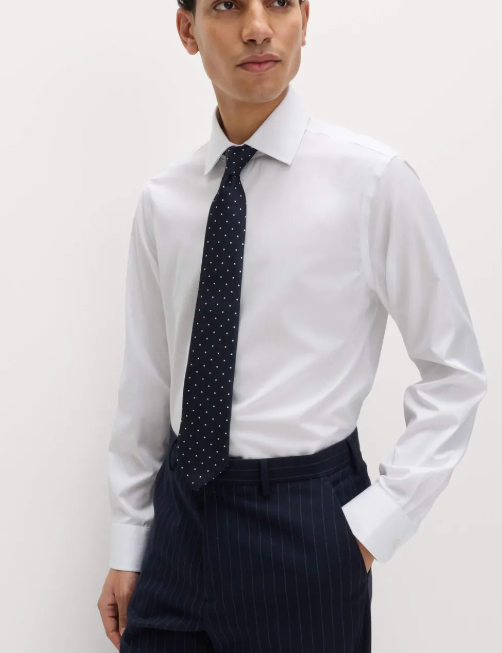 Slim Fit Pure Cotton Sateen Luxury Shirt