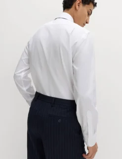 Slim Fit Pure Cotton Sateen Luxury Shirt