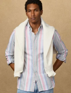 Slim Fit Pure Cotton Striped Oxford Shirt