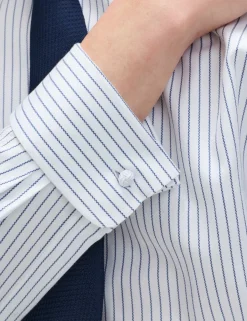 Slim Fit Pure Cotton Striped Luxury Shirt