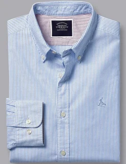 Slim Fit Pure Cotton Striped Oxford Shirt