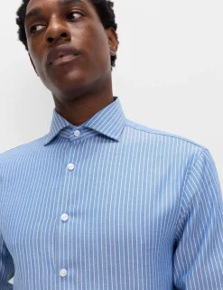 Slim Fit Pure Cotton Striped Shirt