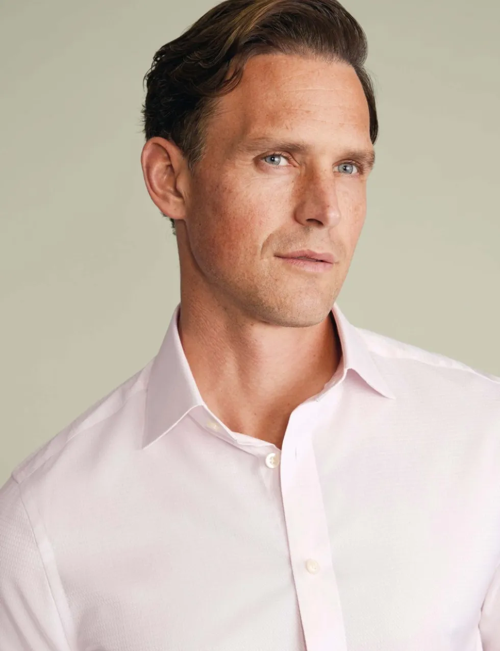 Slim Fit Pure Cotton Textured Luxury Shirt